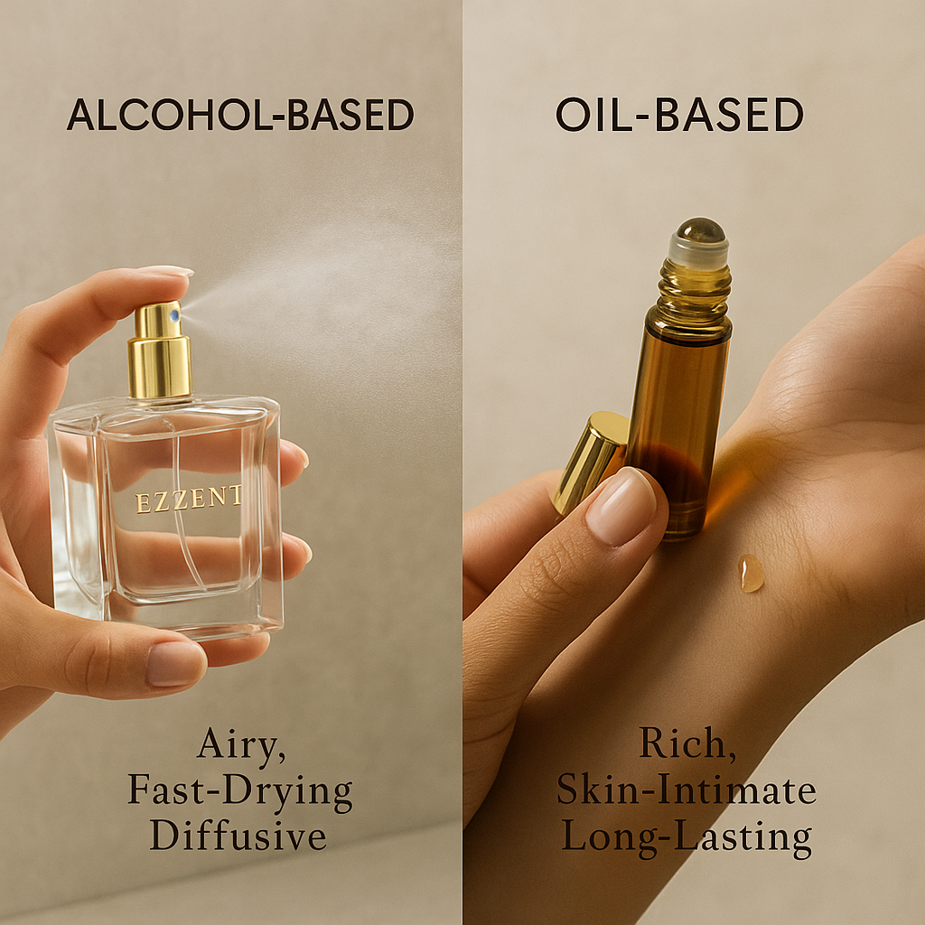 Alcohol-Based vs Non-Alcohol-Based Perfumes: What’s the Difference? - Ezzent